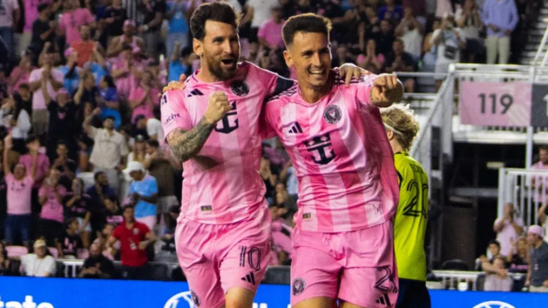 Inter Miami goleó a Nashville con dos tantos de Messi
